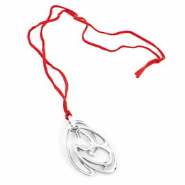 Folli Follie Collier en Argent de loi Rouge, 30 cm