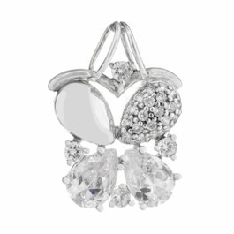 Folli Follie Pendentif en Argent de Loi Gris