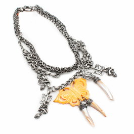 Folli Follie Collier en argent de loi Gris