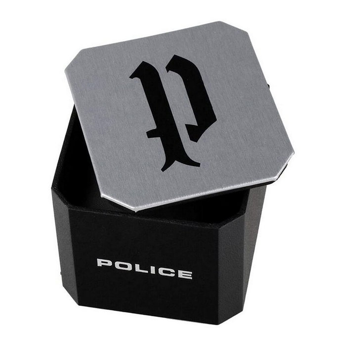 Police R1453282003 avec cadran bleu et bracelet gris