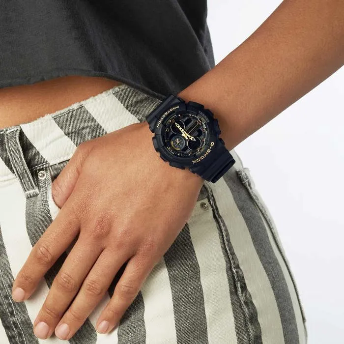 Casio G-Shock - Montre bracelet numérique pour femme - Chronographe 1/1000s - Résistante aux chocs et à l'eau (20 bars) - Verre minéral - Noir