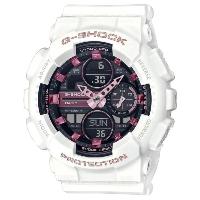Casio G-Shock Classic Montre Femme - Blanc - Quartz - Double affichage - Chronographe - Cadran Ronde - Résine Casio G-Shock Classic Montre Femme - Blanc - Quartz - Double affichage - Chronographe - Cadran Ronde - Résine