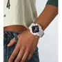 Casio G-Shock Classic Montre Femme - Blanc - Quartz - Double affichage - Chronographe - Cadran Ronde - Résine