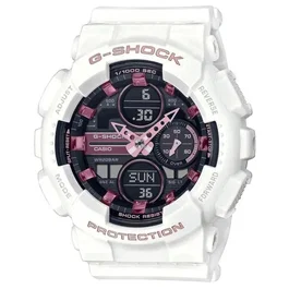 Casio G-Shock Classic Montre Femme - Blanc - Quartz - Double affichage - Chronographe - Cadran Ronde - Résine