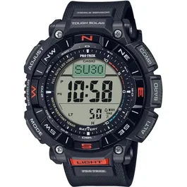 Casio PRG-340-1ER Montre Sport Multifonction - Altimètre, Baromètre, Thermomètre, Boussole Numérique - Solaire - Boîtier 54,7 mm Noir