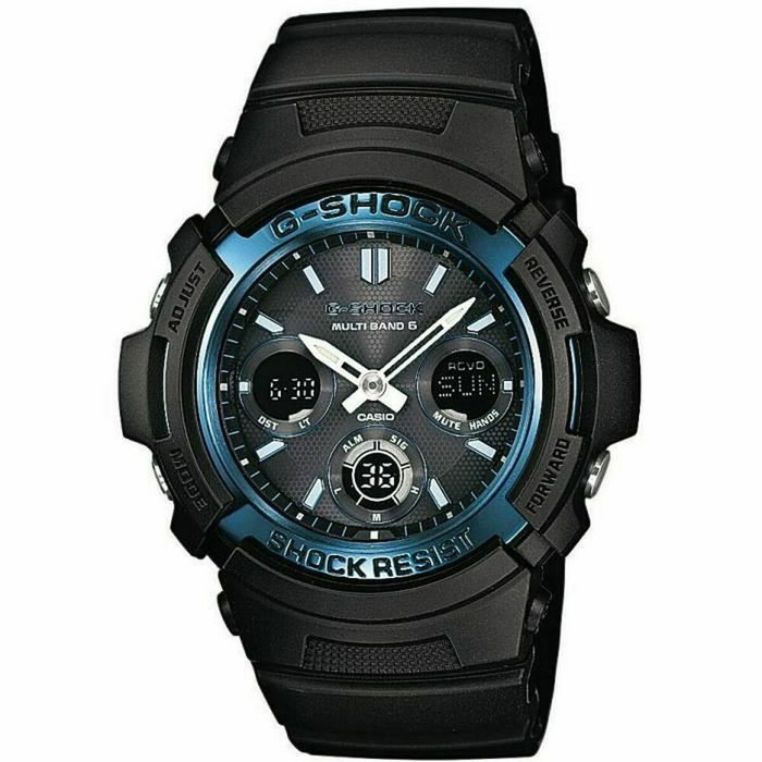 Casio G-Shock AWG-M100A-1AER Noir et bleu Casio G-Shock AWG-M100A-1AER Noir et bleu