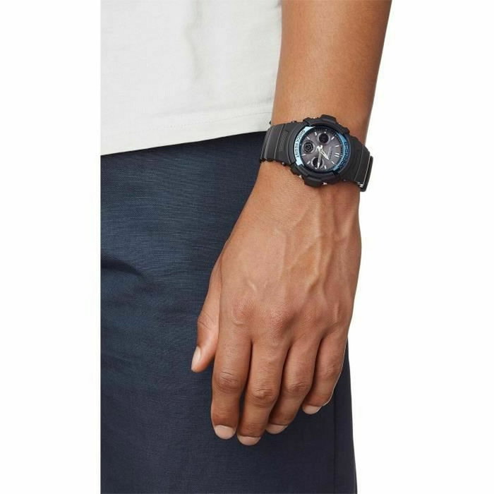 Casio G-Shock AWG-M100A-1AER Noir et bleu Casio G-Shock AWG-M100A-1AER Noir et bleu