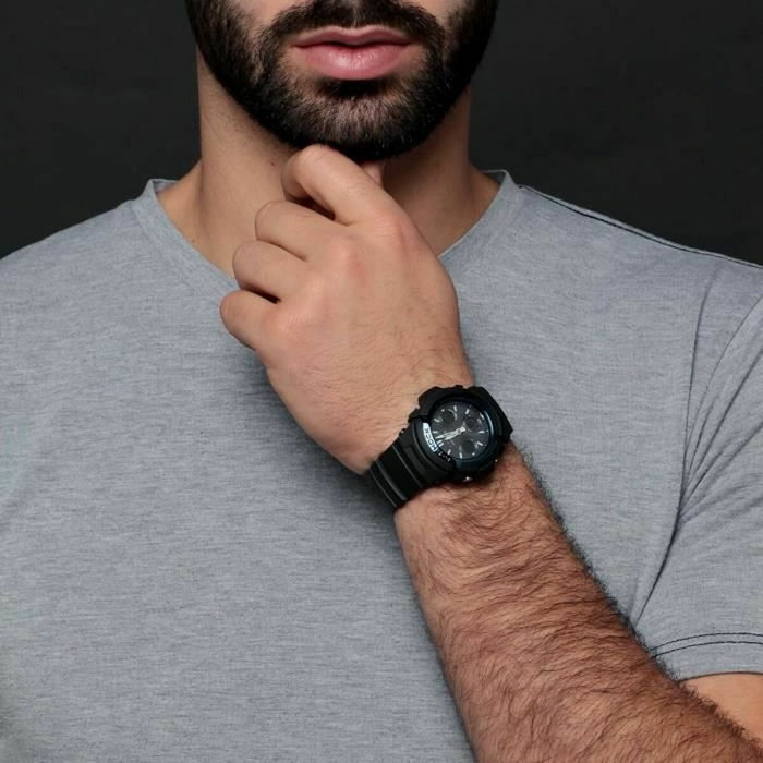 Casio G-Shock AWG-M100A-1AER Noir et bleu Casio G-Shock AWG-M100A-1AER Noir et bleu