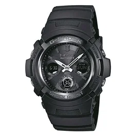 Casio Montre G-Shock Homme Noire Classique avec Fonctions Solaire, Chronographe, Résistance aux Chocs 20M et Calendrier Automatique