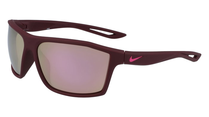 NIKE LEGEND-S-M-EV1062-650 Lunettes de soleil Enfant Rouge/Rose dégradé Vert Miroir