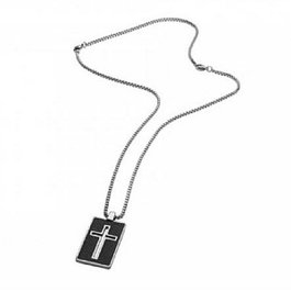 Police S14ARA01P Pendentif en acier pour homme