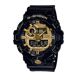 Casio Montre G-Shock en résine noire - Montre digitale robuste avec affichage numérique