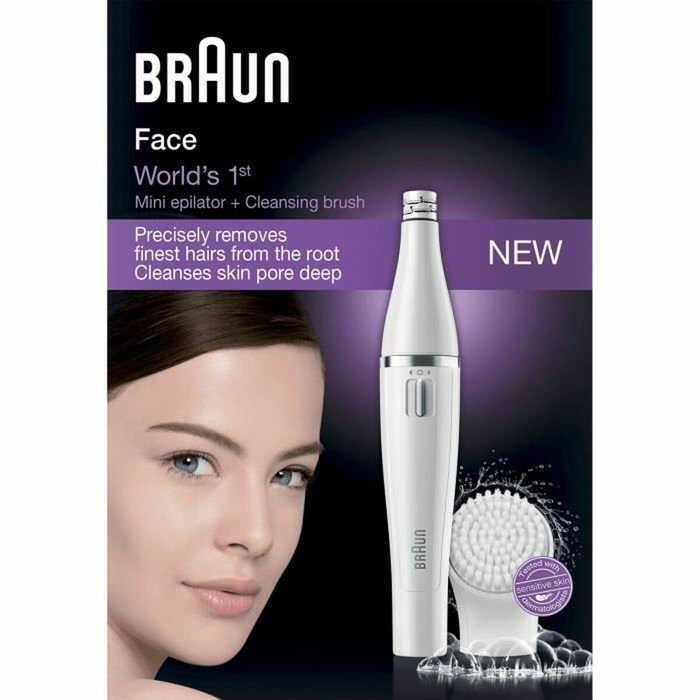 Braun FaceSpa 810 Épilateur et Brosse Nettoyante Visage Blanc