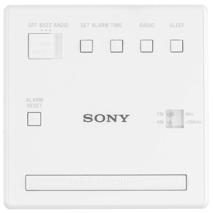 Sony Radio-réveil ICFC1W LED Blanc Sony Radio-réveil ICFC1W LED Blanc