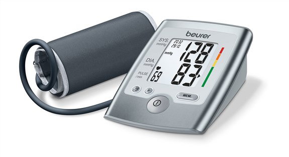 Beurer BM-35 Tensiomètre bras numérique automatique avec mémoire 2 x 60 mesures, détecteur d'arythmie et écran LCD