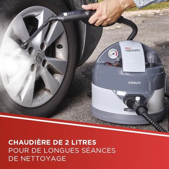 Polti Vaporetto Eco Pro 3.0 - Nettoyeur vapeur - 4.5 bar - 2000W - Réservoir 2L - Livré avec 9 accessoires