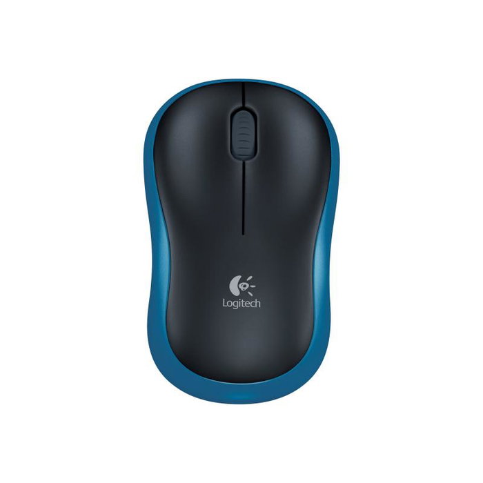Logitech M185 Souris sans fil, Bleu/Noir