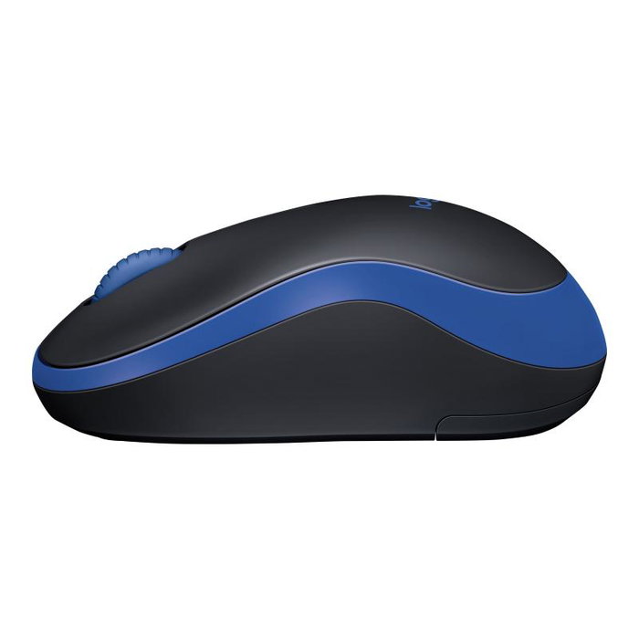 Logitech M185 Souris sans fil, Bleu/Noir