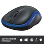 Logitech M185 Souris sans fil, Bleu/Noir