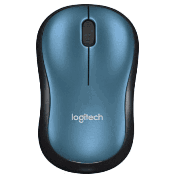 Logitech M185 Souris sans fil, Bleu/Noir