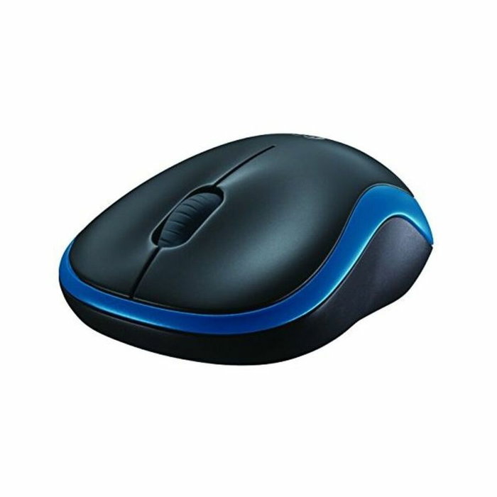 Logitech M185 Souris sans fil, Bleu/Noir