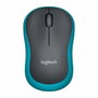 Logitech M185 Souris sans fil, Bleu/Noir