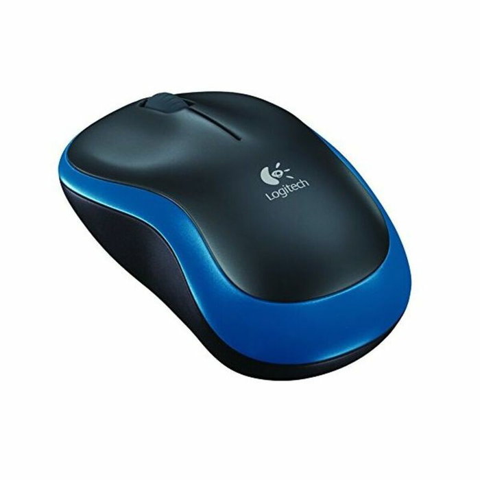 Logitech M185 Souris sans fil, Bleu/Noir