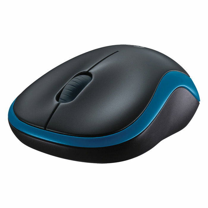 Logitech M185 Souris sans fil, Bleu/Noir