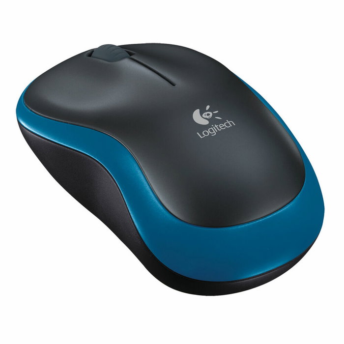 Logitech M185 Souris sans fil, Bleu/Noir