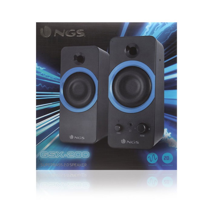 Haut-parleurs pour jeu NGS GSX200 Noir 20 W