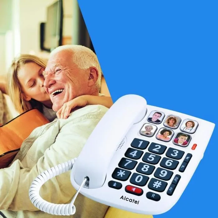 Alcatel TMax 10 Blanc Téléphone Senior avec fil Alcatel TMax 10 Blanc Téléphone Senior avec fil