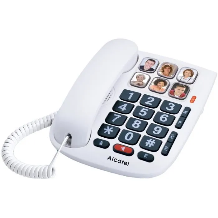 Alcatel TMax 10 Blanc Téléphone Senior avec fil Alcatel TMax 10 Blanc Téléphone Senior avec fil