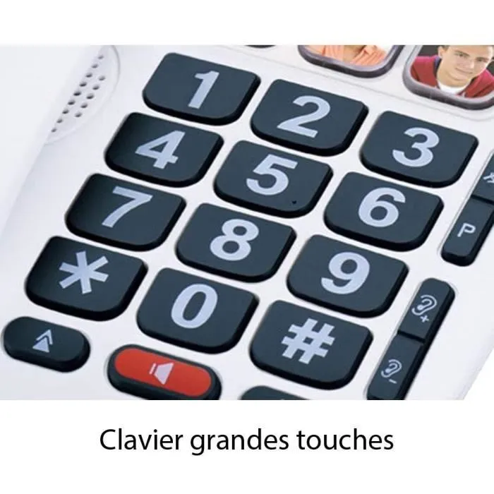 Alcatel TMax 10 Blanc Téléphone Senior avec fil Alcatel TMax 10 Blanc Téléphone Senior avec fil