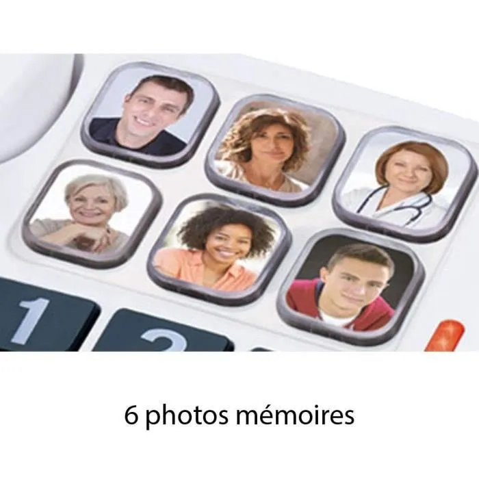 Alcatel TMax 10 Blanc Téléphone Senior avec fil Alcatel TMax 10 Blanc Téléphone Senior avec fil