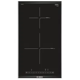 Bosch PIB375FB1E - Table de cuisson vitrocéramique 2 foyers induction avec fonction QuickStart et sécurité enfants, timer et PowerBoost