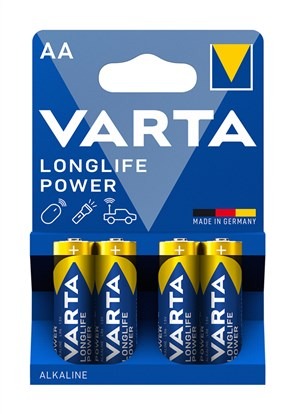 Varta 4906121414 Piles alcalines LR06 AA Longlife Power 4 unités