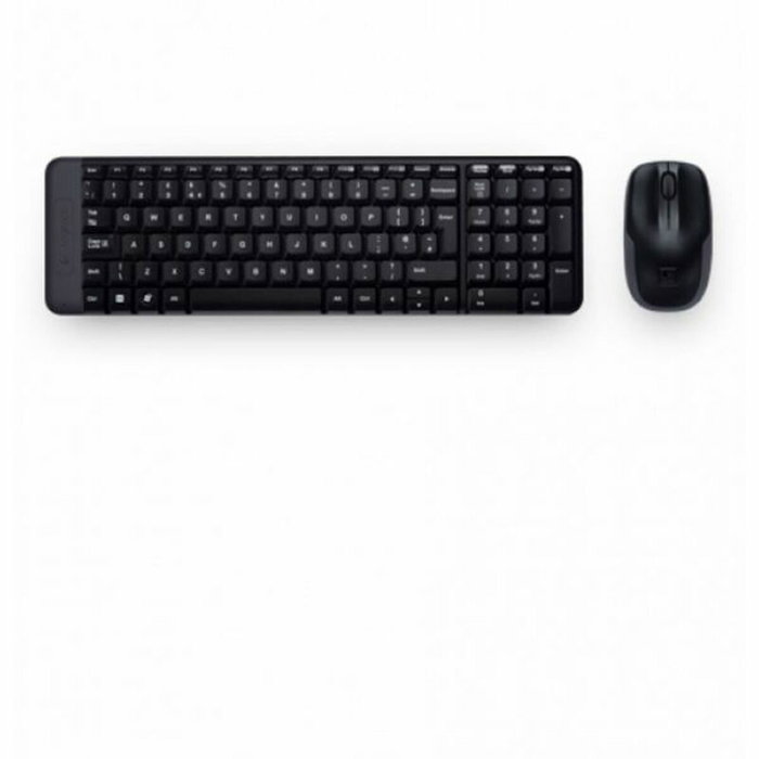 Clavier et souris sans fil Logitech 920-003159 Noir Espagnol Qwerty Clavier et souris sans fil Logitech 920-003159 Noir Espagnol Qwerty