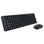 Clavier et souris sans fil Logitech MK220 Noir Espagnol Qwerty