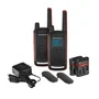 Motorola TLKR T82 Talkie-Walkie 10 km Coque Renforcée IPX2 16 Canaux Autonomie 18h