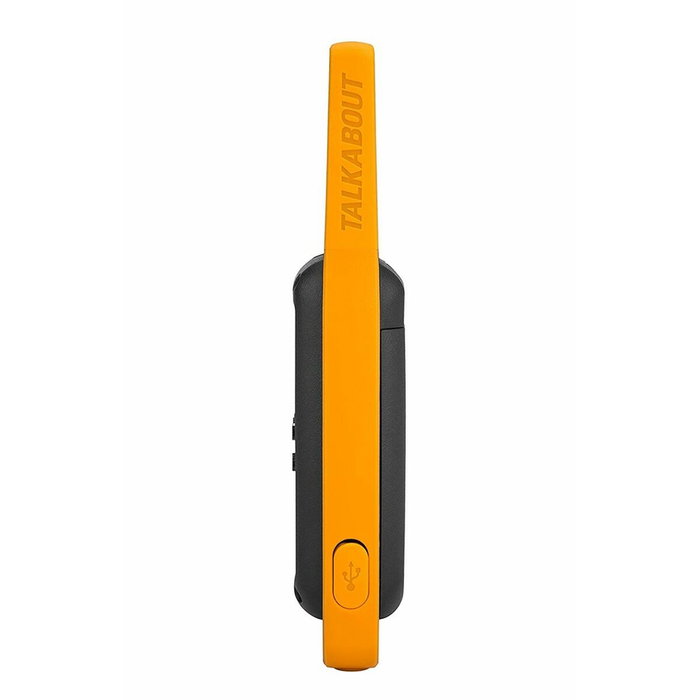 Motorola T82 Extreme Quad Pack de 4 Talkie-walkies Noir, Jaune et Orange