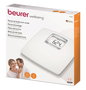 Beurer PS-25 Balance numérique blanche avec plateforme XXL, écran LCD rétroéclairé extra large et fonction démarrage rapide