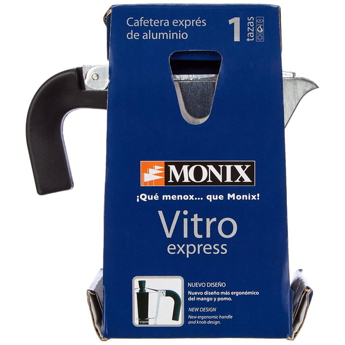 Cafetière Italienne Monix Braisogona_M620001 Argenté 1 Tasse