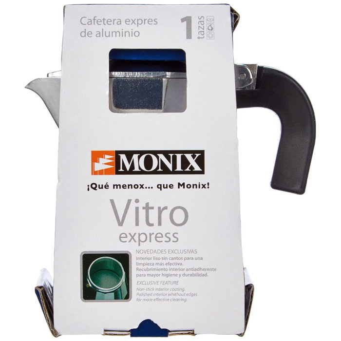 Cafetière Italienne Monix Braisogona_M620001 Argenté 1 Tasse