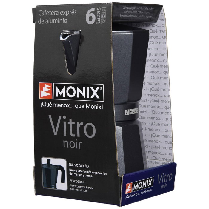 Cafetière Italienne Monix Braisogona_M640006 Noir 6 Tasses
