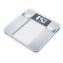 Beurer BG-13 Balance Diagnostic Numérique avec Calcul IMC en Verre, Grand Écran LCD - Mesure Poids, Graisse Corporelle, Masse Musculaire