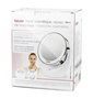 Beurer BS-49 Miroir de Maquillage à LED avec 5x Grossissement et Batterie - 12 Lumières, Sans Fil, Portable et Détachable