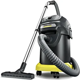 Karcher AD 4 Premium Aspirateur cendres et poussières - Cuve métal 17 L - 600W - Flexible acier et poignée 3 en 1