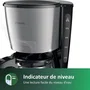 Philips HD7462/20 Cafetière Filtre 1.2L Inox Collection Métal 1000W - Préparez jusqu'à 10 tasses, Maintien au chaud, Anti-goutte, Arrêt automatique