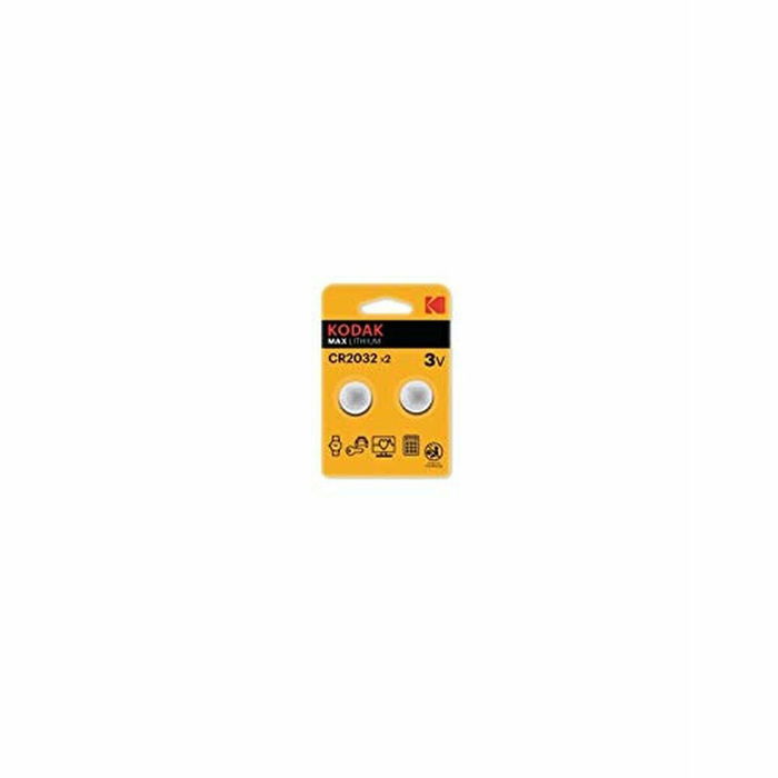 Pile Bouton au Lithium Kodak CR2032 210 mAh 3 V (2 Unités) Pile Bouton au Lithium Kodak CR2032 210 mAh 3 V (2 Unités)