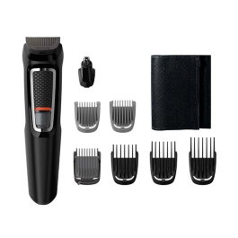 Philips Multigroom MG3730 Set de Rasage et Coiffure Homme, 8 Outils avec Peignes Guide Barbe et Cheveux, Lames Auto-affûtables